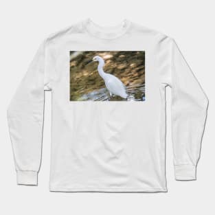 Reflections of Snowy Egret Long Sleeve T-Shirt